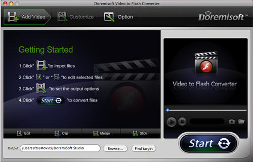Video to SWF Flash Converter for mac